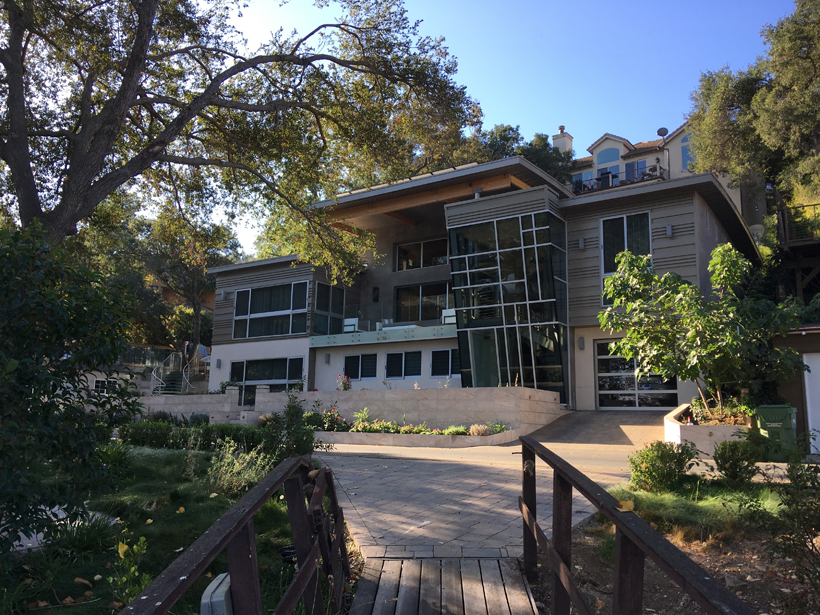 Lakeside Addition & Wholehouse Remodel, ENR architects, Lake Sherwood, CA 91361 - North Elevation